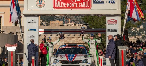 ŠKODA FABIA R5 prevalcovala konkurenciu na Rallye Monte Carlo!